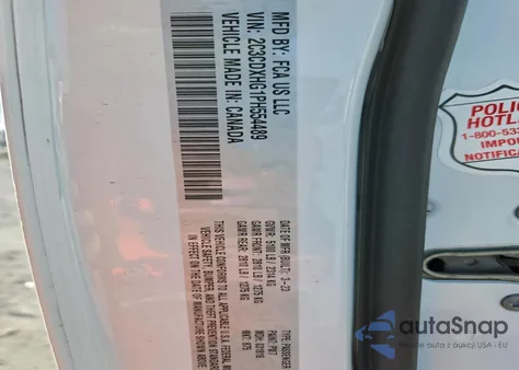 2023 Dodge Charger Gt z USA, uszkodzony, nr VIN 2C3CDXHG1PH554489